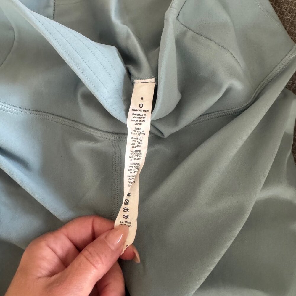 Icy Blue Lululemon Yoga Pants - Picture 2 of 3